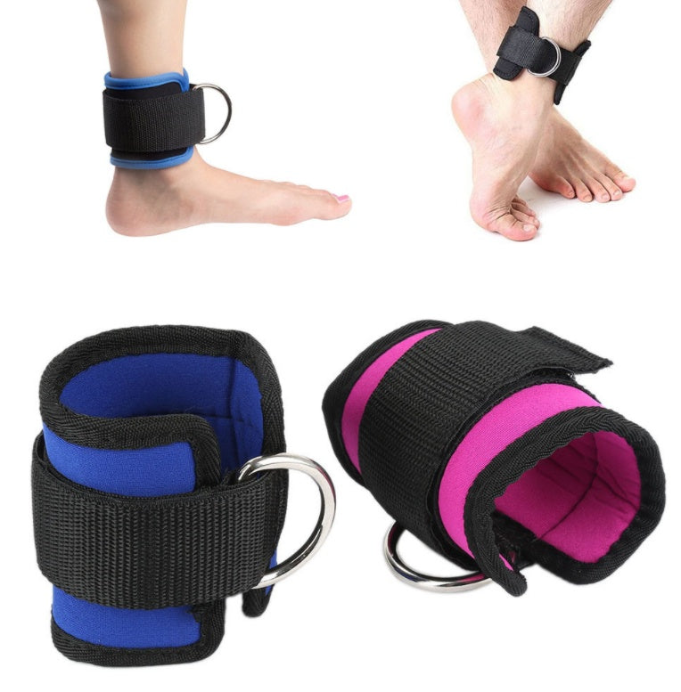 New D-ring Ankle Strap Buckle Adjustable Ankle Weights Gym Leg Ankle Cuffs Power Weight Lifting Fitness Rope 12PC