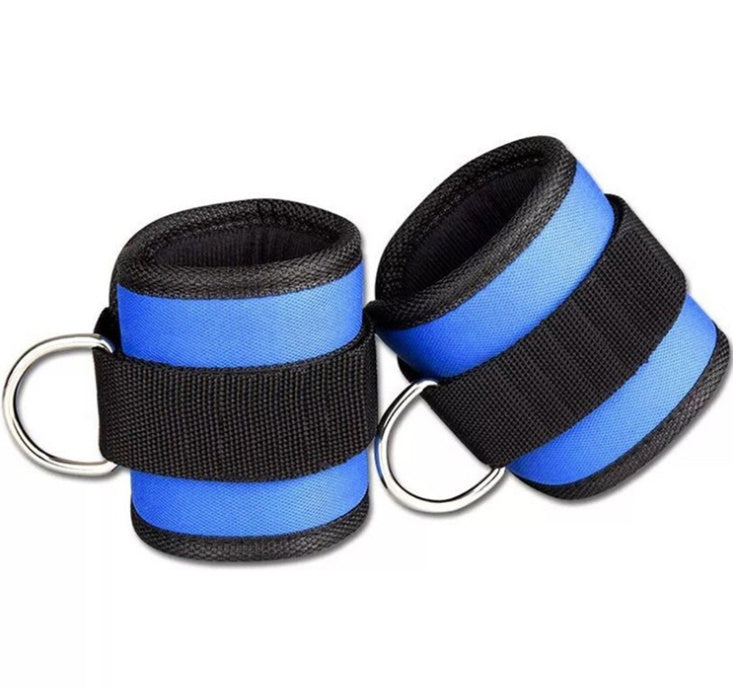 New D-ring Ankle Strap Buckle Adjustable Ankle Weights Gym Leg Ankle Cuffs Power Weight Lifting Fitness Rope 12PC