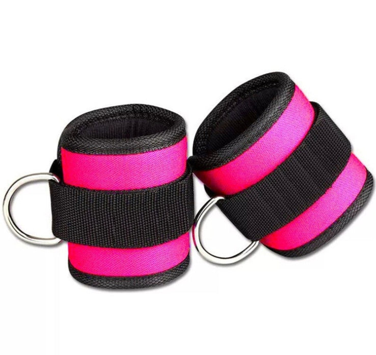 New D-ring Ankle Strap Buckle Adjustable Ankle Weights Gym Leg Ankle Cuffs Power Weight Lifting Fitness Rope 12PC