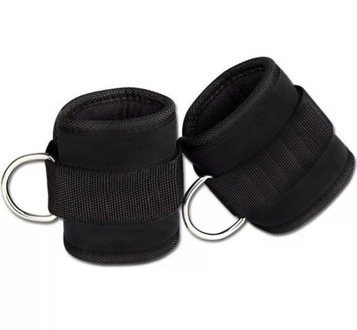 New D-ring Ankle Strap Buckle Adjustable Ankle Weights Gym Leg Ankle Cuffs Power Weight Lifting Fitness Rope 12PC
