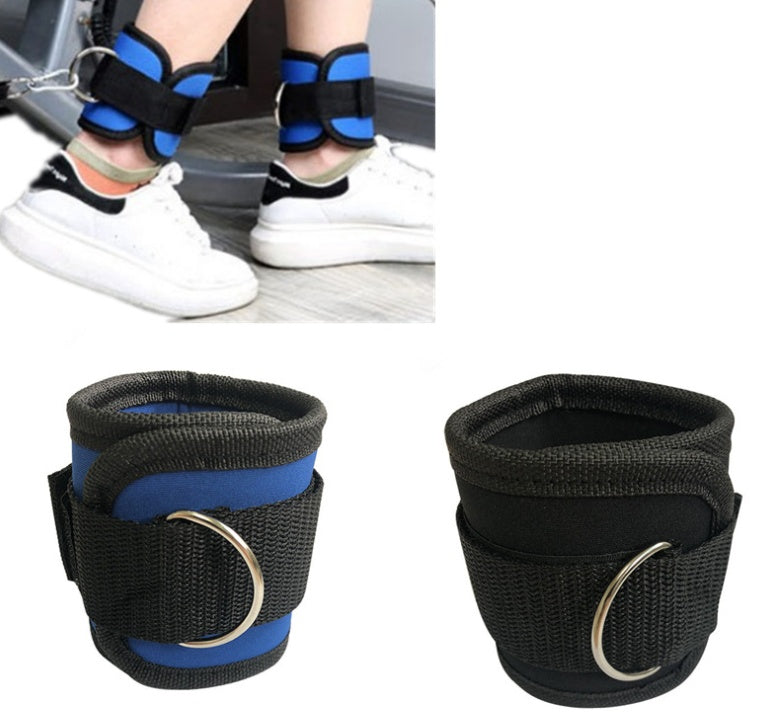 New D-ring Ankle Strap Buckle Adjustable Ankle Weights Gym Leg Ankle Cuffs Power Weight Lifting Fitness Rope 12PC
